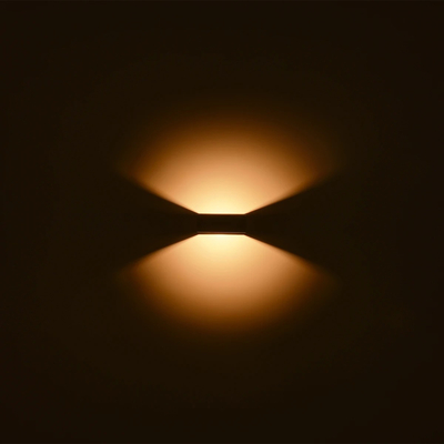 kelvo® AURA KLV-101-0117 Μοντέρνο Φωτιστικό Τοίχου - Απλίκα LED 7W 875lm 45° AC 220-240V Αδιάβροχο IP65 Θερμό Λευκό 2700K - Bridgelux COB Chip & TÜV SÜD Driver - Γκρι Ανθρακί Ματ - Μ15 x Π12.5 x Υ4.5cm - 5 Χρόνια Εγγύηση