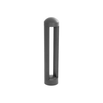 kelvo® GREMO KLV-101-0122 Μοντέρνο Φωτιστικό Κολωνάκι Κήπου LED 7W 735lm 45° AC 220-240V Αδιάβροχο IP65 Θερμό Λευκό 2700K - Bridgelux COB Chip & TÜV SÜD Driver - Γκρι Ανθρακί Ματ - Μ10.8 x Π10.8 x Υ50cm - 5 Χρόνια Εγγύηση