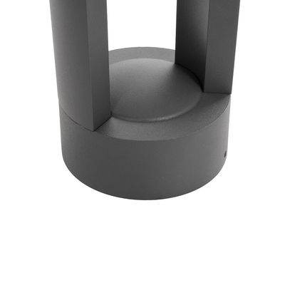kelvo® GREMO KLV-101-0122 Μοντέρνο Φωτιστικό Κολωνάκι Κήπου LED 7W 735lm 45° AC 220-240V Αδιάβροχο IP65 Θερμό Λευκό 2700K - Bridgelux COB Chip & TÜV SÜD Driver - Γκρι Ανθρακί Ματ - Μ10.8 x Π10.8 x Υ50cm - 5 Χρόνια Εγγύηση