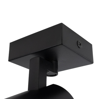 kelvo® SPOTA KLV-101-0134 Μοντέρνο Κινούμενο Φωτιστικό Σποτ Οροφής με Ντουί 1 x GU10 90° AC 220-240V IP20 - Μαύρο Ματ - Μ7 x Π6 x Υ14cm