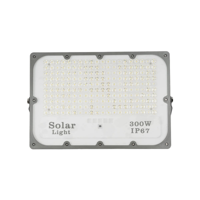 GLOBOSTAR® LUMOVOX 73069 Προβολέας LED 300W 15000lm 120° DC 5V με Φωτοβολταϊκό Panel 5V 20W & Επαναφορτιζόμενη Μπαταρία Li-ion 3.2V 15000mAh Αδιάβροχο IP67 Ψυχρό Λευκό 6000K - 360 x SMD2835 Sanan Chip - Γκρι Ανθρακί - Μ37 x Π7.5 x Υ27cm - 2 Χρόνια Εγγύηση