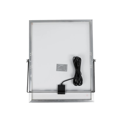 GLOBOSTAR® LUMOVOX 73069 Προβολέας LED 300W 15000lm 120° DC 5V με Φωτοβολταϊκό Panel 5V 20W & Επαναφορτιζόμενη Μπαταρία Li-ion 3.2V 15000mAh Αδιάβροχο IP67 Ψυχρό Λευκό 6000K - 360 x SMD2835 Sanan Chip - Γκρι Ανθρακί - Μ37 x Π7.5 x Υ27cm - 2 Χρόνια Εγγύηση