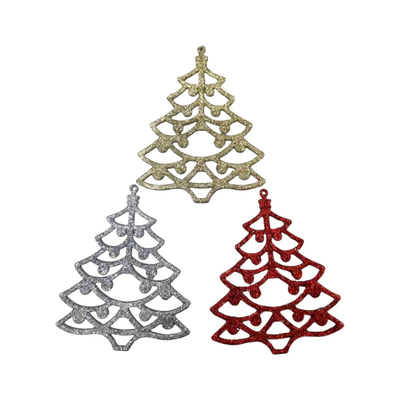 Σετ Χριστουγεννιάτικα στολίδια - 8cm - 3pcs - 230133