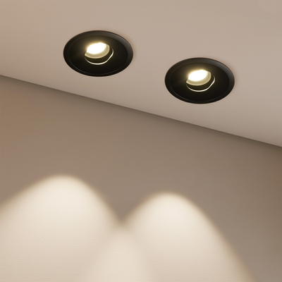 kelvo® ASYMMETRICAL KLV-101-0133 Χωνευτό Downlight Σποτ LED 7W 875lm 15°x30° AC 220-240V IP20 Φυσικό Λευκό 4500K - Bridgelux COB Chip & TÜV SÜD Driver - Μαύρο Ματ - Μ8.3 x Π8.3 x Υ8.16cm / Q7.25cm - 5 Χρόνια Εγγύηση