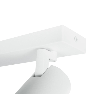 kelvo® SPOTA KLV-101-0137 Μοντέρνο Κινούμενο Φωτιστικό Σποτ Οροφής με Ντουί 2 x GU10 90° AC 220-240V IP20 - Λευκό Ματ - Μ30 x Π6 x Υ14.5cm