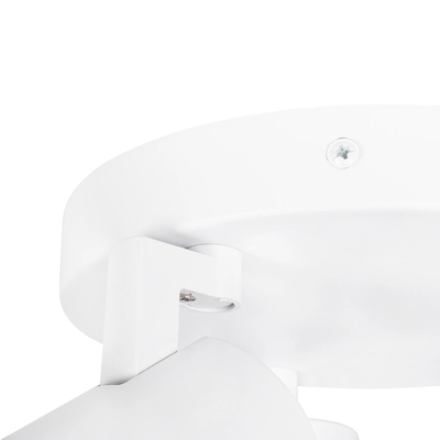 kelvo® SPOTA KLV-101-0145 Μοντέρνο Κινούμενο Φωτιστικό Σποτ Οροφής με Ντουί 3 x GU10 90° AC 220-240V IP20 - Λευκό Ματ - Μ19 x Π19 x Υ14cm