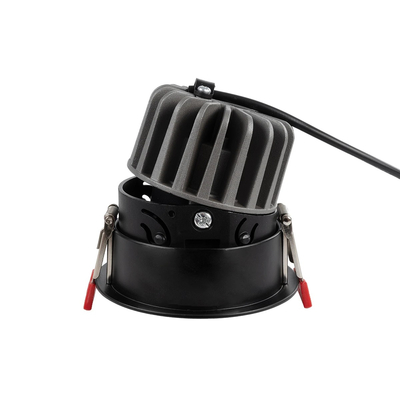 kelvo® PINADO KLV-101-0128 Χωνευτό Downlight Σποτ LED 7W 840lm 15° AC 220-240V IP20 Θερμό Λευκό 2700K - Bridgelux COB Chip & TÜV SÜD Driver - Μαύρο Ματ - Μ8.3 x Π8.3 x Υ8.16cm / Q7.25cm - 5 Χρόνια Εγγύηση