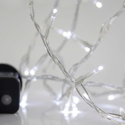 ΣΕΙΡΑ, 240 LED 3mm, 31V ΜΕΤΑΣΧΗΜΑΤΙΣΤΗ, 8 ΠΡΟΓΡΑΜΜΑΤΑ, ΔΙΑΦΑΝΟ PVC ΚΑΛΩΔΙΟ, ΛΕΥΚΟ LED ΑΝΑ 5cm, ΠΡΟΕΚΤΑΣΗ ΠΑΡΟΧΗΣ 3m, ΙΡ44