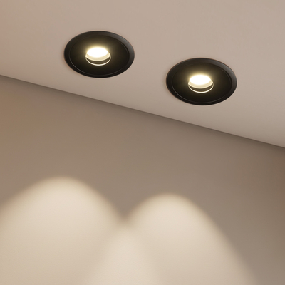 kelvo® PINADO KLV-101-0128 Χωνευτό Downlight Σποτ LED 7W 840lm 15° AC 220-240V IP20 Θερμό Λευκό 2700K - Bridgelux COB Chip & TÜV SÜD Driver - Μαύρο Ματ - Μ8.3 x Π8.3 x Υ8.16cm / Q7.25cm - 5 Χρόνια Εγγύηση