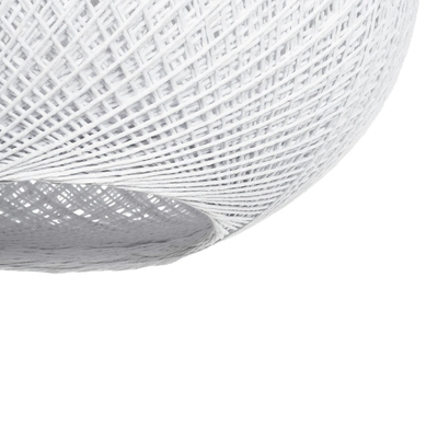 GLOBOSTAR® SOLEI 205-0008 Boho Κρεμαστό Φωτιστικό Οροφής με Ντουί 1 x E27 AC 220-240V IP20 - Λευκό - M30 x Π30 x Υ35cm