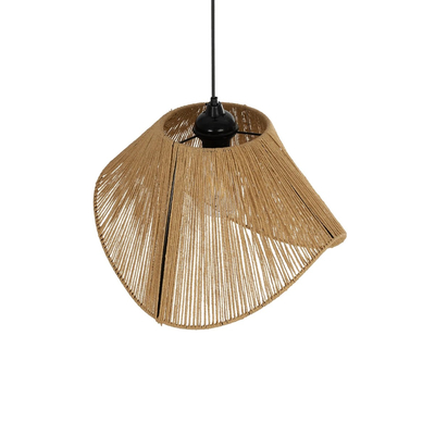 GLOBOSTAR® ECLAIR 205-0030 Boho Κρεμαστό Φωτιστικό Οροφής με Ντουί 1 x E27 AC 220-240V IP20 - Μπεζ - M41 x Π27 x Υ29cm