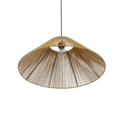 GLOBOSTAR® HATA 205-0037 Boho Κρεμαστό Φωτιστικό Οροφής με Ντουί 1 x E27 AC 220-240V IP20 - Μπεζ - M60 x Π60 x Υ27cm