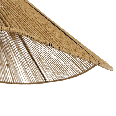 GLOBOSTAR® COURBE 205-0039 Boho Κρεμαστό Φωτιστικό Οροφής με Ντουί 1 x E27 AC 220-240V IP20 - Μπεζ - M62 x Π62 x Υ22cm