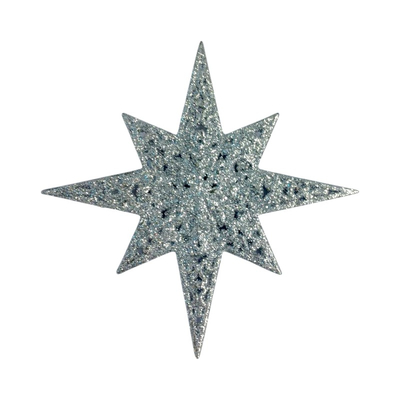 Χριστουγεννιάτικo στολίδι Αστέρι - 12cm - 23130 - Silver
