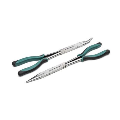 1 - Μυτοτσίμπιδο μακρύ: Ιδανικό για εργασία σε στενούς χώρους, το μακρύ μυτοτσίμπιδο προσφέρει εξαιρετική ακριβή χειρισμό.
1 - 45° Στραβοτσίμπιδο μακρύ: Το στραβοτσίμπιδο διαθέτει σιαγόνες που ανοίγουν πιο πλατιά από τις λαβές, για επιπλέον εμβέλεια σε περιορισμένα σημεία.
Οι επίπεδες ραβδώσεις είναι πιο ανθεκτικές και έχουν πιο λεπτό προφίλ για καλύτερη απόδοση.
Η άρθρωση πολλαπλών μοχλών επιτρέπει το άνοιγμα των σιαγονών με λιγότερη προσπάθεια και ελάχιστη κίνηση των λαβών.
Οι οδοντωτές σιαγόνες εξασφαλίζουν ακριβές κράτημα ακόμα και σε περιορισμένα σημεία.
Δίχρωμη αντιολισθητική λαβή TPE για άνεση και ασφαλές κράτημα.
Κατασκευασμένο από χάλυβα κράματος χρωμίου-βανιδίου (Cr-V) για εξαιρετική αντοχή και μακροχρόνια χρήση.
Το εργαλείο πληροί ή υπερβαίνει το πρότυπο ASME B107.500, που εγγυάται την ποιότητα και την αξιοπιστία του. / ST70003U