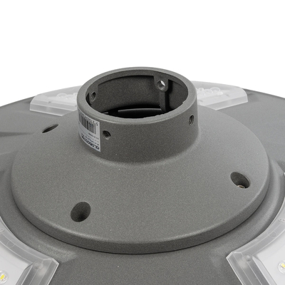 GLOBOSTAR® PARK 90500 Φωτιστικό Κεφαλής Post Top Πλατείας/Πάρκου LED 25W 2000lm 120° με Ενσωματωμένο Φωτοβολταϊκό Panel 6V 20W & Επαναφορτιζόμενη Μπαταρία Li-ion 3.2V 25000mAh με Αισθητήρα Ημέρας-Νύχτας Αδιάβροχο IP65 Ψυχρό Λευκό 6000K - Γκρι Ανθρακί - Μ50 x Π50 x Υ19cm - 2 Χρόνια Εγγύηση