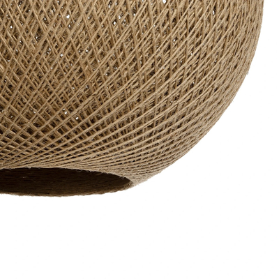 GLOBOSTAR® SOLEI 205-0001 Boho Κρεμαστό Φωτιστικό Οροφής με Ντουί 1 x E27 AC 220-240V IP20 - Μπεζ - M40 x Π40 x Υ45cm