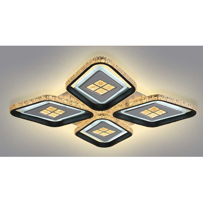 Φωτιστικό οροφής LED - Πλαφονιέρα με Dimmer - 6019-4BK - 941471