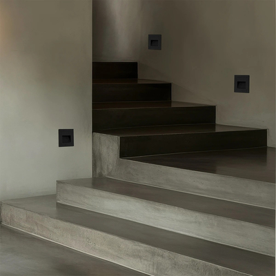 kelvo® STEPART KLV-101-0077 Μοντέρνο Χωνευτό Φωτιστικό Σκαλοπατιού - Διαδρόμου LED 3W 375lm 45° AC 220-240V Αδιάβροχο IP65 Θερμό Λευκό 2700K - Lumileds SMD Chip & TÜV SÜD Driver - Μαύρο Ματ - Μ8.5 x Π5 x Υ8.5cm / Q6.72 x 6.72cm - 5 Χρόνια Εγγύηση