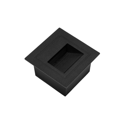 kelvo® STEPART KLV-101-0077 Μοντέρνο Χωνευτό Φωτιστικό Σκαλοπατιού - Διαδρόμου LED 3W 375lm 45° AC 220-240V Αδιάβροχο IP65 Θερμό Λευκό 2700K - Lumileds SMD Chip & TÜV SÜD Driver - Μαύρο Ματ - Μ8.5 x Π5 x Υ8.5cm / Q6.72 x 6.72cm - 5 Χρόνια Εγγύηση