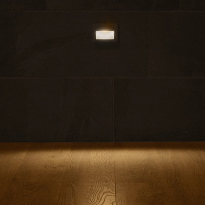 kelvo® STEPART KLV-101-0084 Μοντέρνο Χωνευτό Φωτιστικό Σκαλοπατιού - Διαδρόμου LED 6W 750lm 45° AC 220-240V Αδιάβροχο IP65 Θερμό Λευκό 2700K - Lumileds SMD Chip & TÜV SÜD Driver - Γκρι Ανθρακί Ματ - Μ11.5 x Π5.3 x Υ8.3cm / Q10.63 x 7.61cm - 5 Χρόνια Εγγύηση