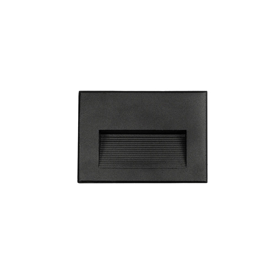 kelvo® STEPART KLV-101-0083 Μοντέρνο Χωνευτό Φωτιστικό Σκαλοπατιού - Διαδρόμου LED 6W 750lm 45° AC 220-240V Αδιάβροχο IP65 Θερμό Λευκό 2700K - Lumileds SMD Chip & TÜV SÜD Driver - Μαύρο Ματ - Μ11.5 x Π5.3 x Υ8.3cm / Q10.63 x 7.61cm - 5 Χρόνια Εγγύηση