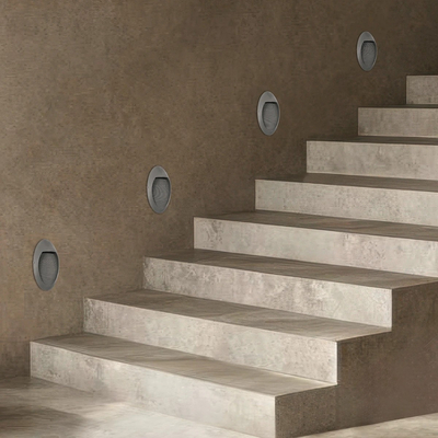 kelvo® STEPART KLV-101-0102 Μοντέρνο Φωτιστικό Σκαλοπατιού - Διαδρόμου LED 3W 375lm 45° AC 220-240V Αδιάβροχο IP65 Θερμό Λευκό 2700K - Lumileds SMD Chip & TÜV SÜD Driver - Γκρι Ανθρακί Ματ - Μ13 x Π5.5 x Υ26cm - 5 Χρόνια Εγγύηση