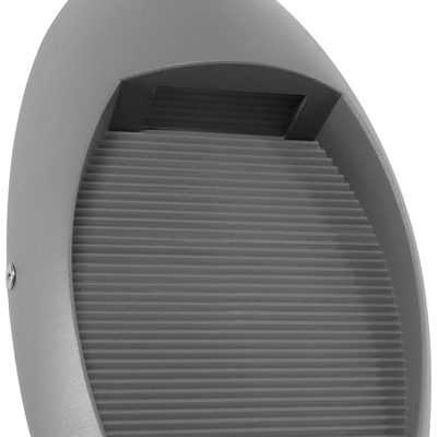 kelvo® STEPART KLV-101-0102 Μοντέρνο Φωτιστικό Σκαλοπατιού - Διαδρόμου LED 3W 375lm 45° AC 220-240V Αδιάβροχο IP65 Θερμό Λευκό 2700K - Lumileds SMD Chip & TÜV SÜD Driver - Γκρι Ανθρακί Ματ - Μ13 x Π5.5 x Υ26cm - 5 Χρόνια Εγγύηση