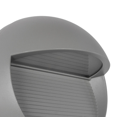 kelvo® STEPART KLV-101-0096 Μοντέρνο Φωτιστικό Σκαλοπατιού - Διαδρόμου LED 3W 375lm 45° AC 220-240V Αδιάβροχο IP65 Θερμό Λευκό 2700K - Lumileds SMD Chip & TÜV SÜD Driver - Γκρι Ανθρακί Ματ - Μ16 x Π8 x Υ16cm - 5 Χρόνια Εγγύηση