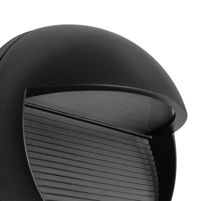 kelvo® STEPART KLV-101-0095 Μοντέρνο Φωτιστικό Σκαλοπατιού - Διαδρόμου LED 3W 375lm 45° AC 220-240V Αδιάβροχο IP65 Θερμό Λευκό 2700K - Lumileds SMD Chip & TÜV SÜD Driver - Μαύρο Ματ - Μ16 x Π8 x Υ16cm - 5 Χρόνια Εγγύηση