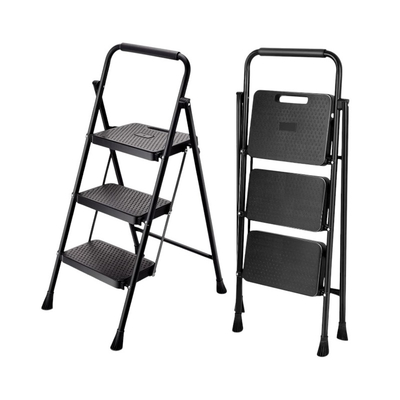 Πτυσσόμενη σκάλα-σκαμπό σιδερένια - 109-3 - 617471