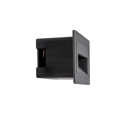 kelvo® STEPART KLV-101-0081 Μοντέρνο Χωνευτό Φωτιστικό Σκαλοπατιού - Διαδρόμου LED 3W 375lm 45° AC 220-240V Αδιάβροχο IP65 Θερμό Λευκό 2700K - Lumileds SMD Chip & TÜV SÜD Driver - Γκρι Ανθρακί Ματ - Μ10.5 x Π4.5 x Υ6cm / Q9.12 x 4.49cm - 5 Χρόνια Εγγύηση