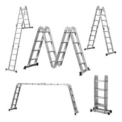 Πτυσσόμενη πολυμορφική σκάλα αλουμινίου - 116 - 4.7m - 711094