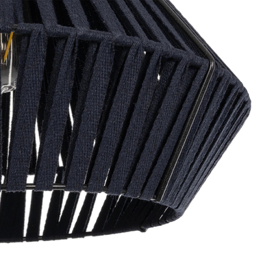 GLOBOSTAR® NUI 205-0071 Boho Κρεμαστό Φωτιστικό Οροφής με Ντουί 1 x E27 AC 220-240V IP20 - Μπλε - M36 x Π36 x Υ27cm