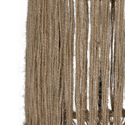 GLOBOSTAR® REGEN 205-0074 Boho Κρεμαστό Φωτιστικό Οροφής με Ντουί 1 x E27 AC 220-240V IP20 - Μπεζ - M30 x Π30 x Υ40cm