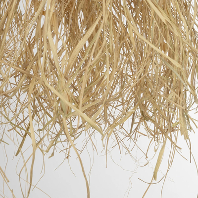 GLOBOSTAR® PLUVIA 205-0080 Boho Κρεμαστό Φωτιστικό Οροφής με Ντουί 1 x E27 AC 220-240V IP20 - Μπεζ - M50 x Π50 x Υ80cm