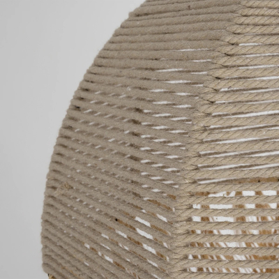 GLOBOSTAR® PLUVIA 205-0081 Boho Κρεμαστό Φωτιστικό Οροφής με Ντουί 1 x E27 AC 220-240V IP20 - Μπεζ - M40 x Π40 x Υ70cm