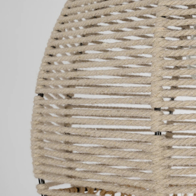 GLOBOSTAR® PLUVIA 205-0082 Boho Κρεμαστό Φωτιστικό Οροφής με Ντουί 1 x E27 AC 220-240V IP20 - Μπεζ - M30 x Π30 x Υ70cm