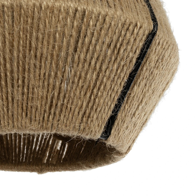 GLOBOSTAR® PULVIS 205-0083 Boho Κρεμαστό Φωτιστικό Οροφής με Ντουί 1 x E27 AC 220-240V IP20 - Μπεζ - M22 x Π22 x Υ22cm