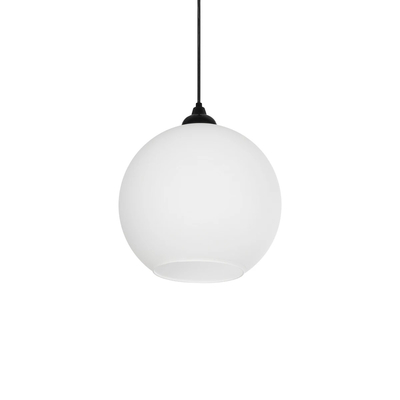 GLOBOSTAR® GABIA 206-0001 Μοντέρνο Κρεμαστό Φωτιστικό Οροφής με Ντουί 1 x E27 AC 220-240V IP20 - Λευκό - Μ25 x Π25 x Υ26cm