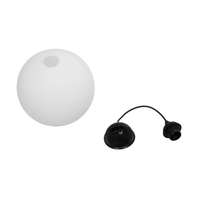 GLOBOSTAR® GABIA 206-0001 Μοντέρνο Κρεμαστό Φωτιστικό Οροφής με Ντουί 1 x E27 AC 220-240V IP20 - Λευκό - Μ25 x Π25 x Υ26cm