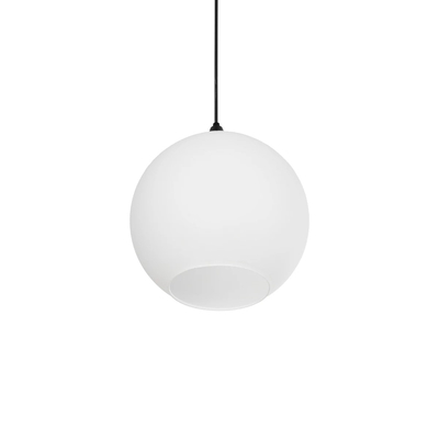 GLOBOSTAR® GABIA 206-0001 Μοντέρνο Κρεμαστό Φωτιστικό Οροφής με Ντουί 1 x E27 AC 220-240V IP20 - Λευκό - Μ25 x Π25 x Υ26cm