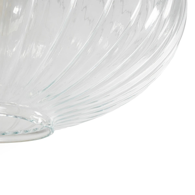 GLOBOSTAR® PERA 206-0009 Μοντέρνο Κρεμαστό Φωτιστικό Οροφής με Ντουί 1 x E27 AC 220-240V IP20 - Διάφανο - Μ30 x Π30 x Υ22cm