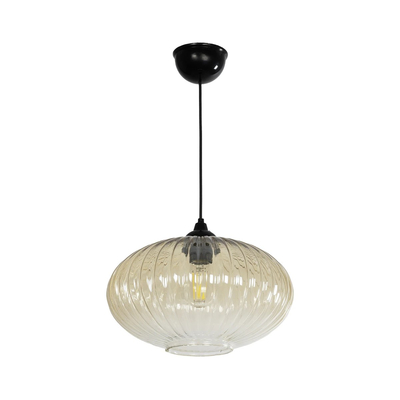 GLOBOSTAR® PERA 206-0012 Μοντέρνο Κρεμαστό Φωτιστικό Οροφής με Ντουί 1 x E27 AC 220-240V IP20 - Mελί - Μ30 x Π30 x Υ22cm