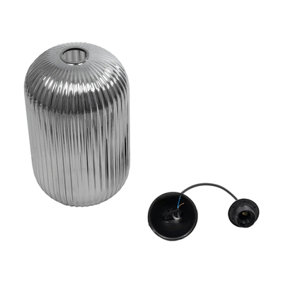 GLOBOSTAR® MELONI 206-0018 Μοντέρνο Κρεμαστό Φωτιστικό Οροφής με Ντουί 1 x E27 AC 220-240V IP20 - Mελί - Μ20 x Π20 x Υ38cm