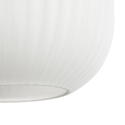 GLOBOSTAR® MELONI 206-0019 Μοντέρνο Κρεμαστό Φωτιστικό Οροφής με Ντουί 1 x E27 AC 220-240V IP20 - Λευκό - Μ20 x Π20 x Υ38cm