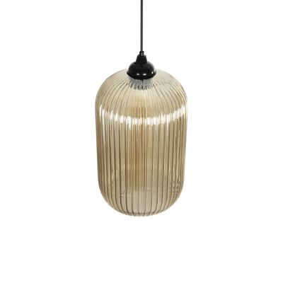 GLOBOSTAR® MELONI 206-0020 Μοντέρνο Κρεμαστό Φωτιστικό Οροφής με Ντουί 1 x E27 AC 220-240V IP20 - Mελί - Μ20 x Π20 x Υ38cm