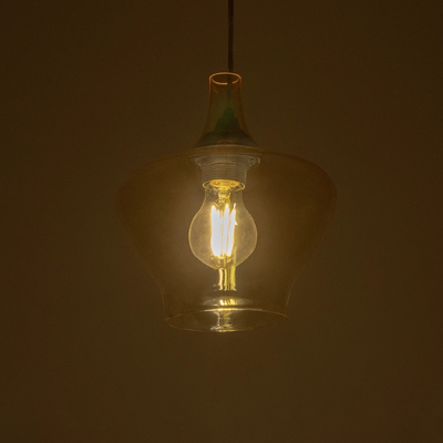 GLOBOSTAR® OVOCE 206-0033 Μοντέρνο Κρεμαστό Φωτιστικό Οροφής με Ντουί 1 x E27 AC 220-240V IP20 - Mελί - Μ20 x Π20 x Υ22cm