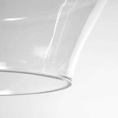 GLOBOSTAR® TORU 206-0042 Μοντέρνο Κρεμαστό Φωτιστικό Οροφής με Ντουί 1 x E27 AC 220-240V IP20 - Διάφανο - Μ20 x Π20 x Υ31cm