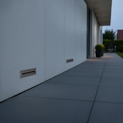 kelvo® STEPART KLV-101-0087 Μοντέρνο Χωνευτό Φωτιστικό Σκαλοπατιού - Διαδρόμου LED 6W 750lm 45° AC 220-240V Αδιάβροχο IP65 Θερμό Λευκό 2700K - Lumileds SMD Chip & TÜV SÜD Driver - Γκρι Ανθρακί Ματ - Μ21 x Π5.5 x Υ6.5cm  / Q20.3 x 5.6cm - 5 Χρόνια Εγγύηση